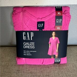 GAP Fuchsia Gauze Dress